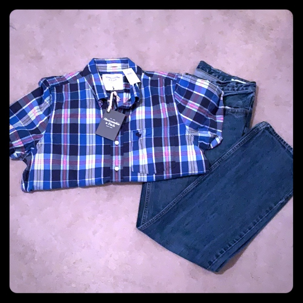 Button down casual men’s shirt